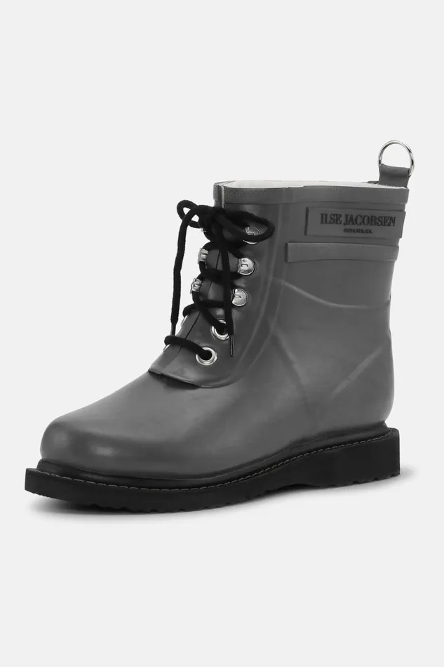 Women Ilse Jacobsen Rainboots Short Short Rubber Boots 8211 Grey Women Ilse Jacobsen Rainboots Short Short Rubber Boots 8211 Grey