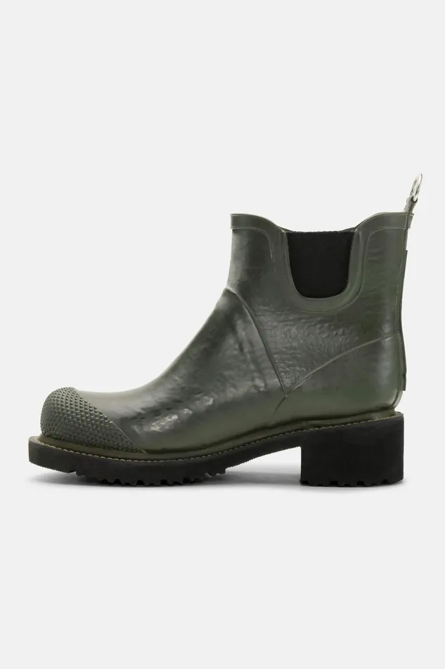 Women Ilse Jacobsen Rainboots Short Short Rubber Boots With High Heel 8211 Army Women Ilse Jacobsen Rainboots Short Short Rubber Boots With High Heel 8211 Army