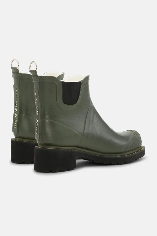 Women Ilse Jacobsen Rainboots Short Short Rubber Boots With High Heel 8211 Army Women Ilse Jacobsen Rainboots Short Short Rubber Boots With High Heel 8211 Army
