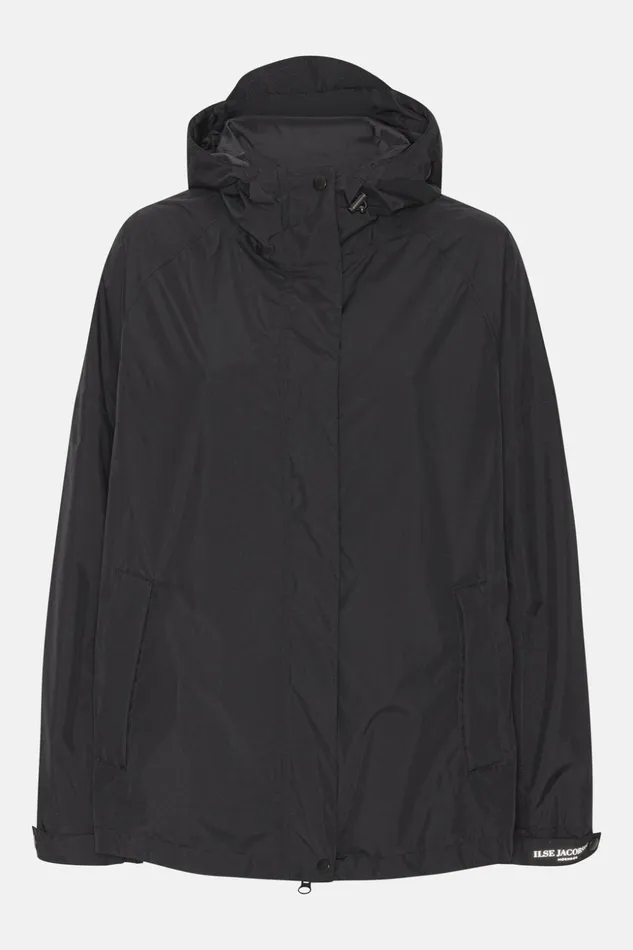 Women Ilse Jacobsen Raincoats Rain Jacket 8211 Black
