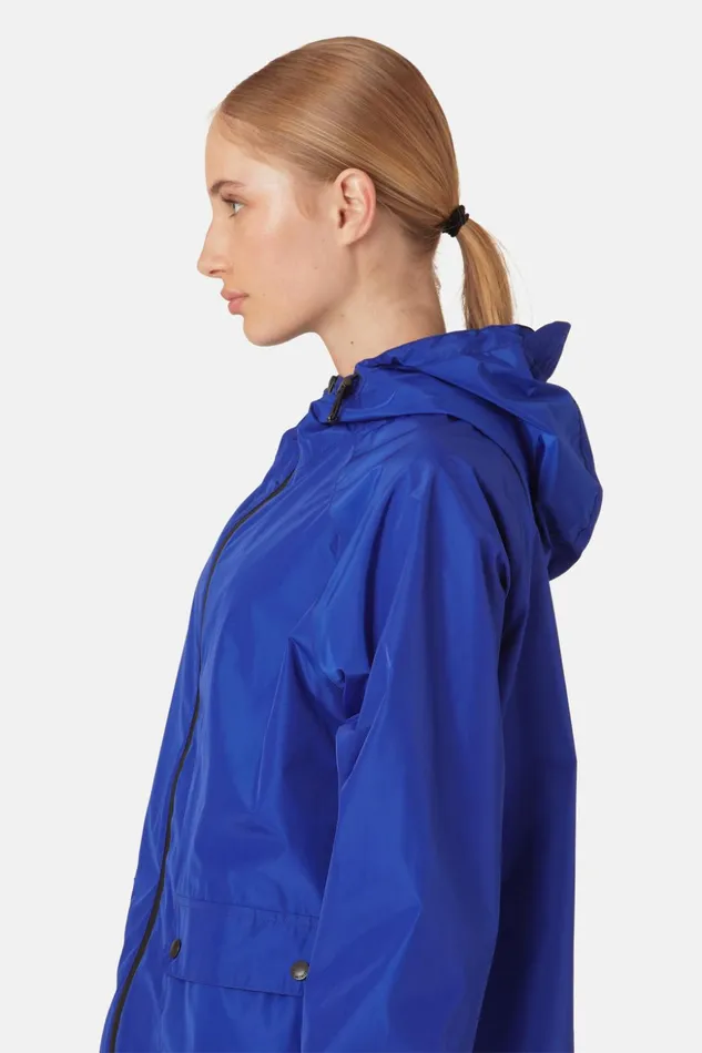 Women Ilse Jacobsen Raincoats Rain Jacket 8211 Blue Web Women Ilse Jacobsen Raincoats Rain Jacket 8211 Blue Web