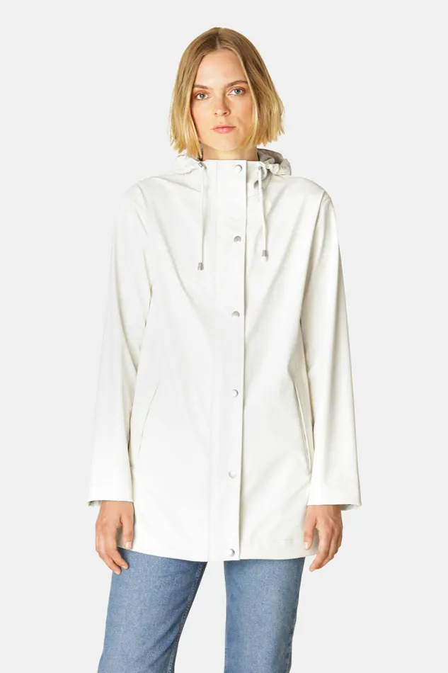 Women Ilse Jacobsen Raincoats Rain Jacket 8211 Milk Creme Women Ilse Jacobsen Raincoats Rain Jacket 8211 Milk Creme