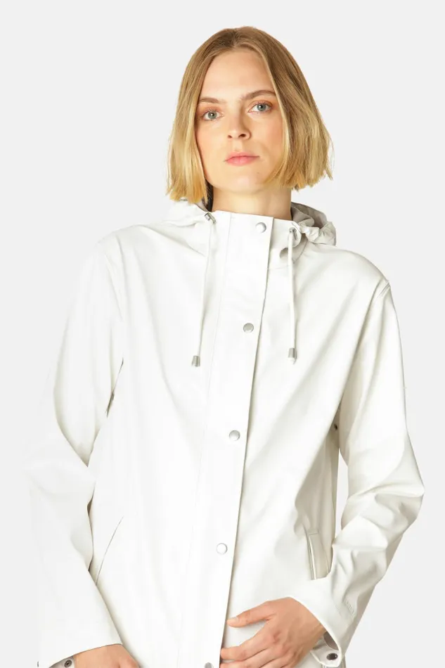 Women Ilse Jacobsen Raincoats Rain Jacket 8211 Milk Creme Women Ilse Jacobsen Raincoats Rain Jacket 8211 Milk Creme