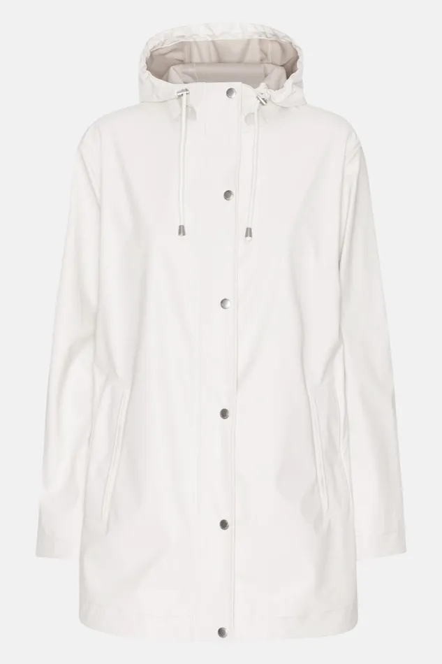 Women Ilse Jacobsen Raincoats Rain Jacket 8211 Milk Creme Women Ilse Jacobsen Raincoats Rain Jacket 8211 Milk Creme