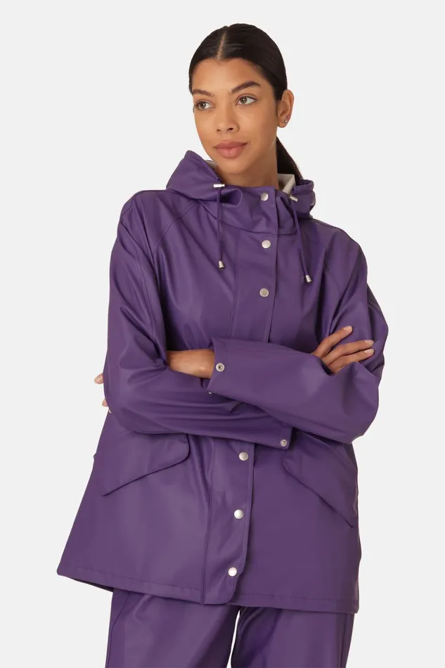 Women Ilse Jacobsen Raincoats Rain Jacket 8211 Purple Rain Women Ilse Jacobsen Raincoats Rain Jacket 8211 Purple Rain
