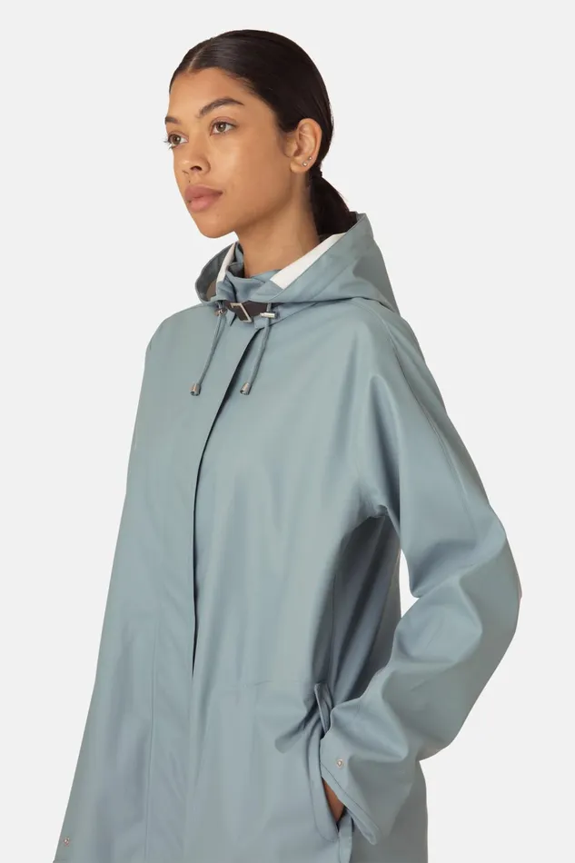 Women Ilse Jacobsen Raincoats Raincoat 8211 Blue Cloud