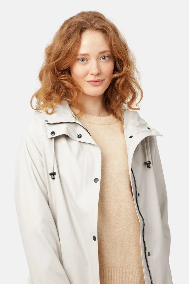 Women Ilse Jacobsen Raincoats Raincoat 8211 Milk Creme