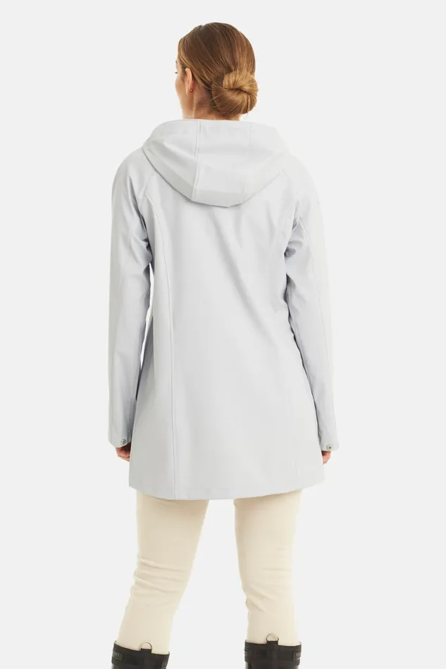 Women Ilse Jacobsen Raincoats Raincoat 8211 White Blue