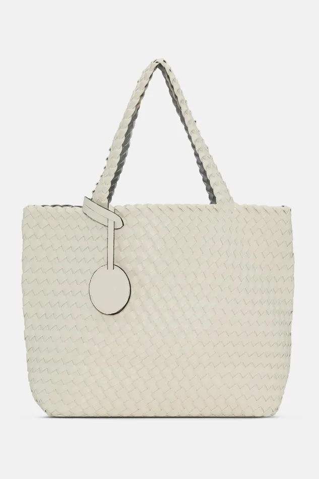 Women Ilse Jacobsen Tote Bags Tote Bag 8211 Egg White Silver