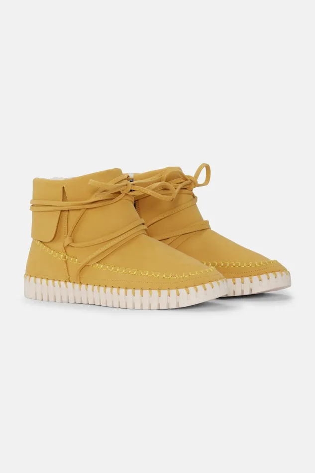 Women Ilse Jacobsen Tulip Flats Ankle Boots 8211 Golden Rod Women Ilse Jacobsen Tulip Flats Ankle Boots 8211 Golden Rod