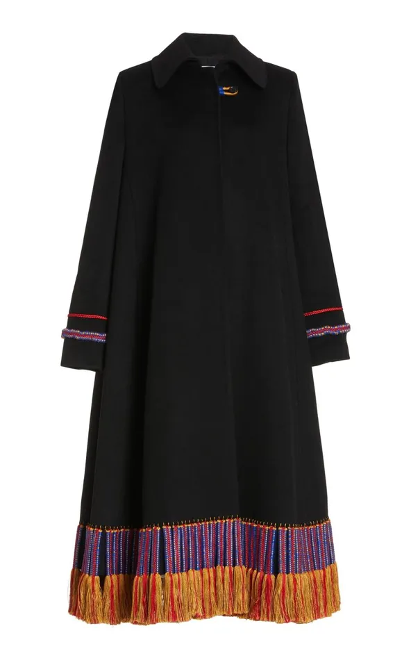 Women Jackets and Coats Gabriela Hearst Matrona Coat In Black Lightweight Cashmere