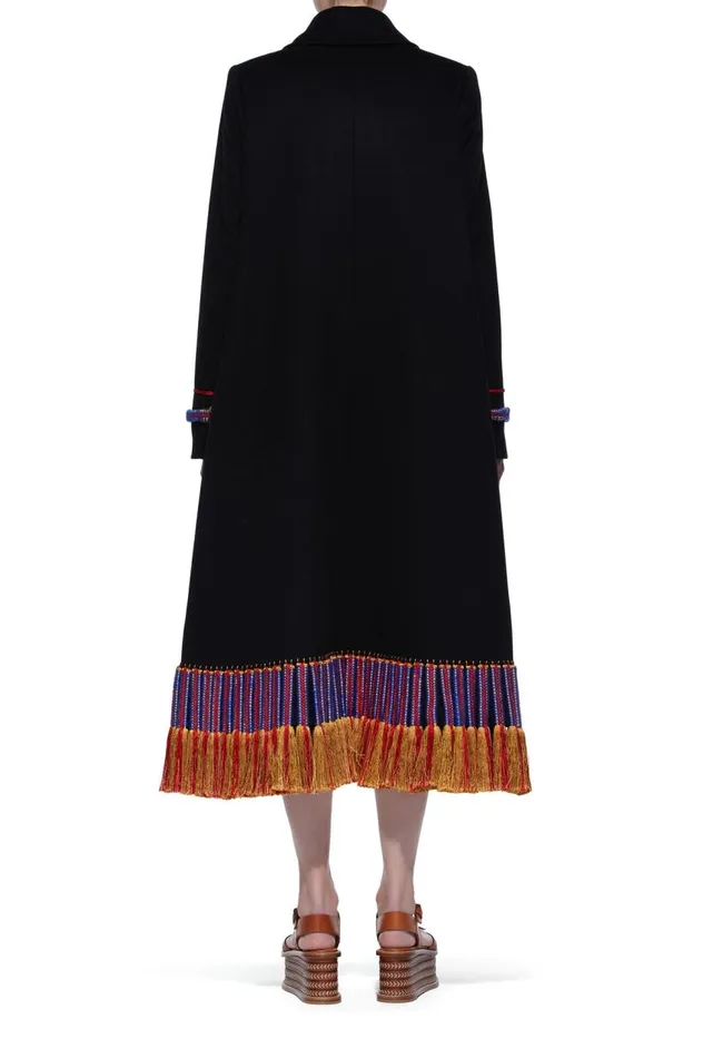 Women Jackets and Coats Gabriela Hearst Matrona Coat In Black Lightweight Cashmere