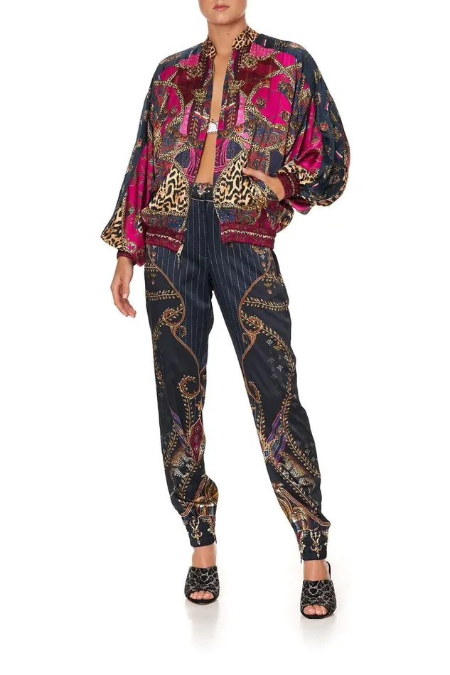 Women Jackets Camilla Bomber Jacket With Dolman Sleeve Dining Hall Darling