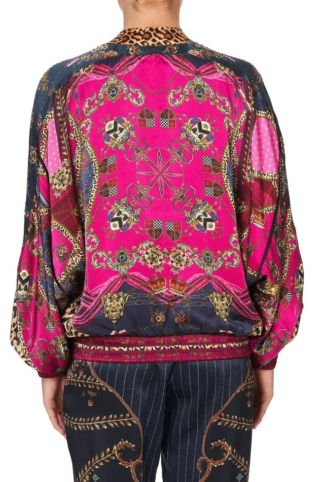 Women Jackets Camilla Bomber Jacket With Dolman Sleeve Dining Hall Darling