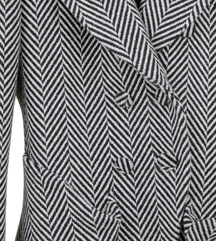 Women Jackets Tom Ford Wool Double Breasted Fitted Jacket Blackwhite Women Jackets Tom Ford Wool Double Breasted Fitted Jacket Blackwhite