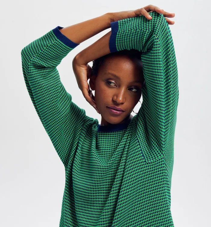 Women JacquardEffect Jumper 8211 Green Print Promod Jumpers And Cardigans Women JacquardEffect Jumper 8211 Green Print Promod Jumpers And Cardigans