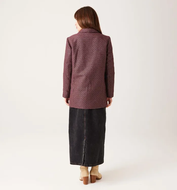 Women Jacquard Fitted Jacket 8211 Multicolour Print Promod Jackets Women Jacquard Fitted Jacket 8211 Multicolour Print Promod Jackets