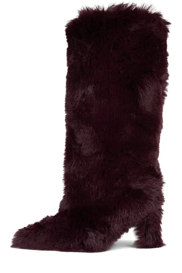 Women Jeffrey Campbell Knee High Fuzzie