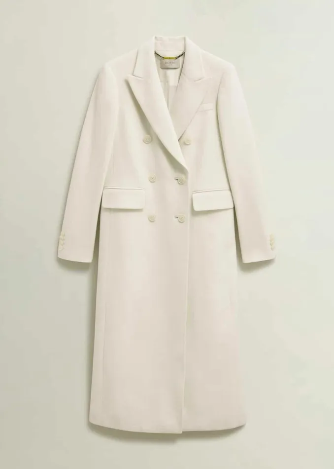 Women Juniper Wool Coat Ivory Hobbs Coats and Jackets