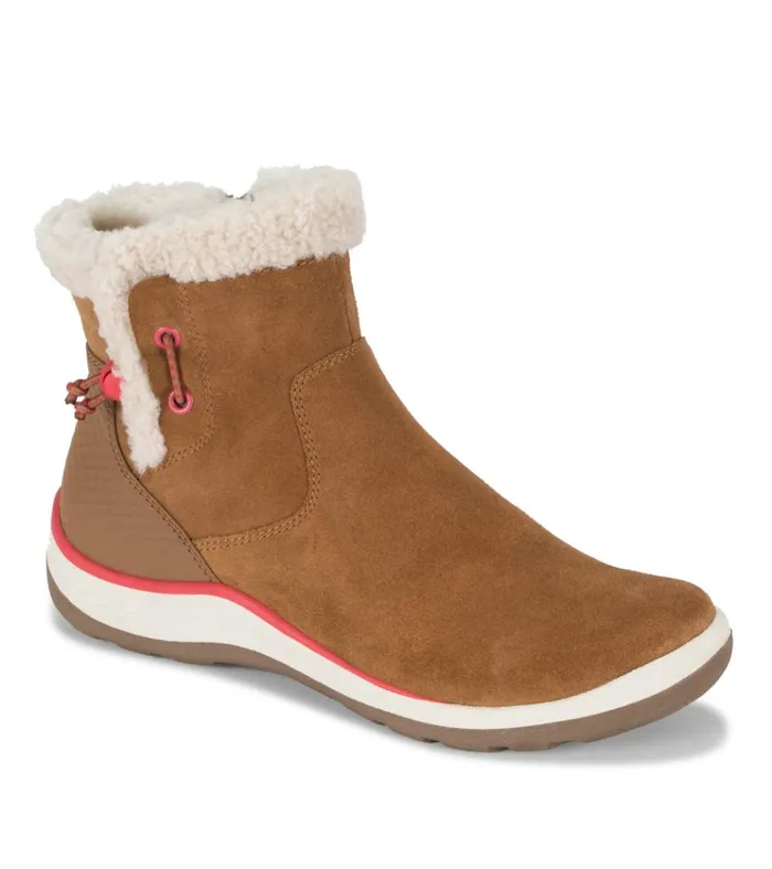 Women Kalina Cold Weather Bootie Cognac Suede Baretraps Booties