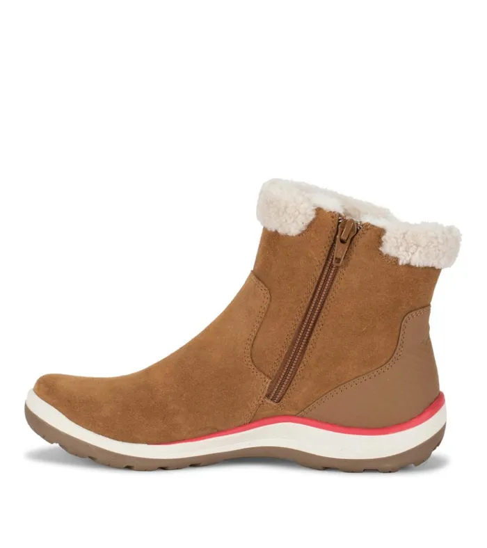 Women Kalina Cold Weather Bootie Cognac Suede Baretraps Booties