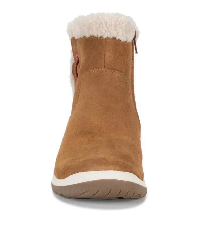 Women Kalina Cold Weather Bootie Cognac Suede Baretraps Booties
