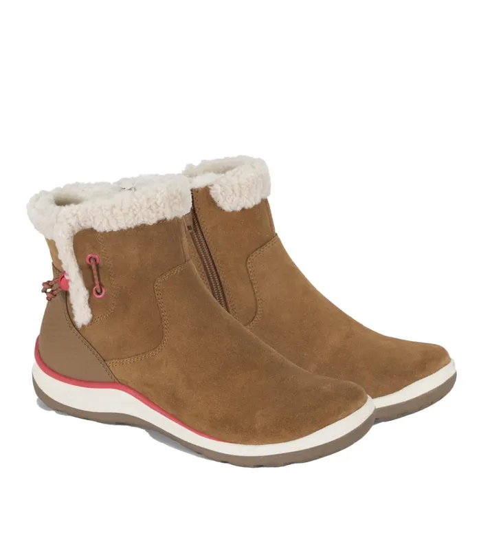 Women Kalina Cold Weather Bootie Cognac Suede Baretraps Booties