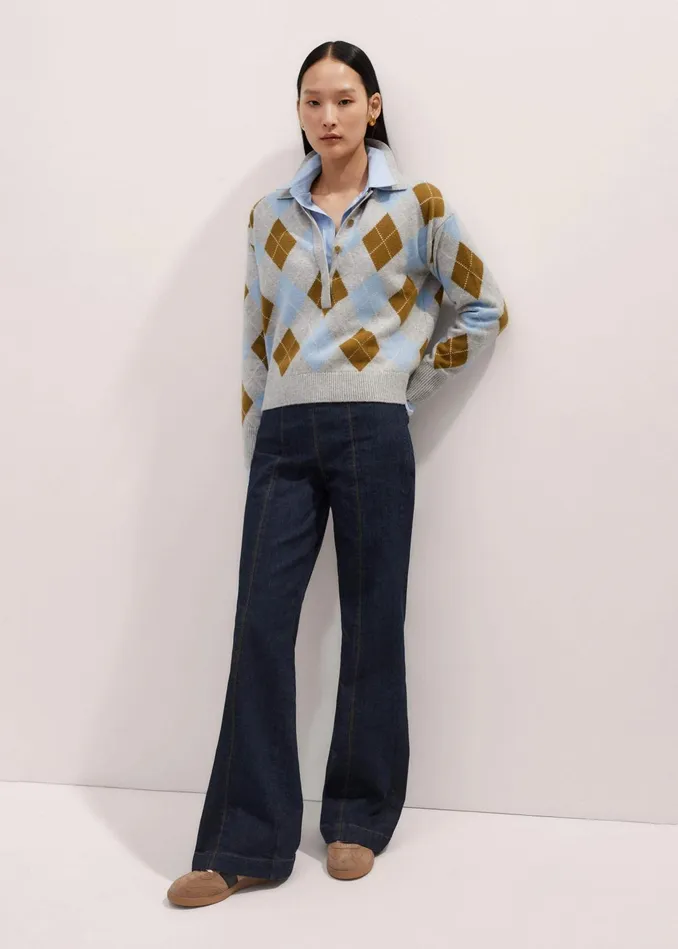 Women Kick Flare Travel Jean Dark Wash MEEM