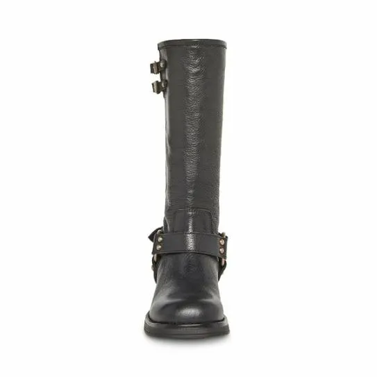WomenKids039 ASTOR BLACK LEATHER Black Leather Steve Madden Boots and Booties WomenKids039 ASTOR BLACK LEATHER Black Leather Steve Madden Boots and Booties