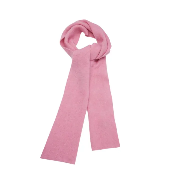Women Knit Scarf With Alpaca 8211 Old Pink Promod Scarves Women Knit Scarf With Alpaca 8211 Old Pink Promod Scarves