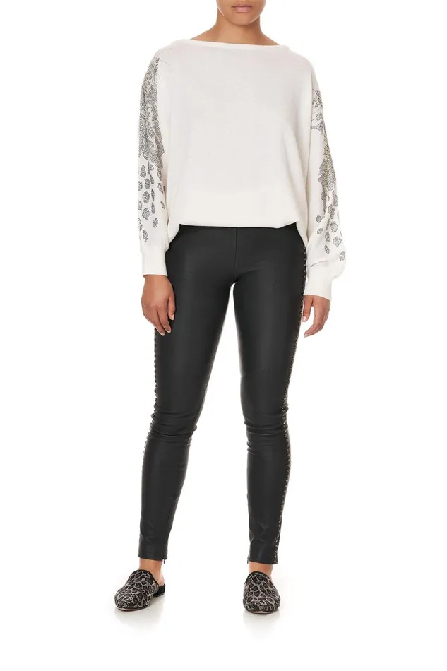 Women Knitwear Camilla One Shoulder Dolman Knit Jumper Gates Of Glory