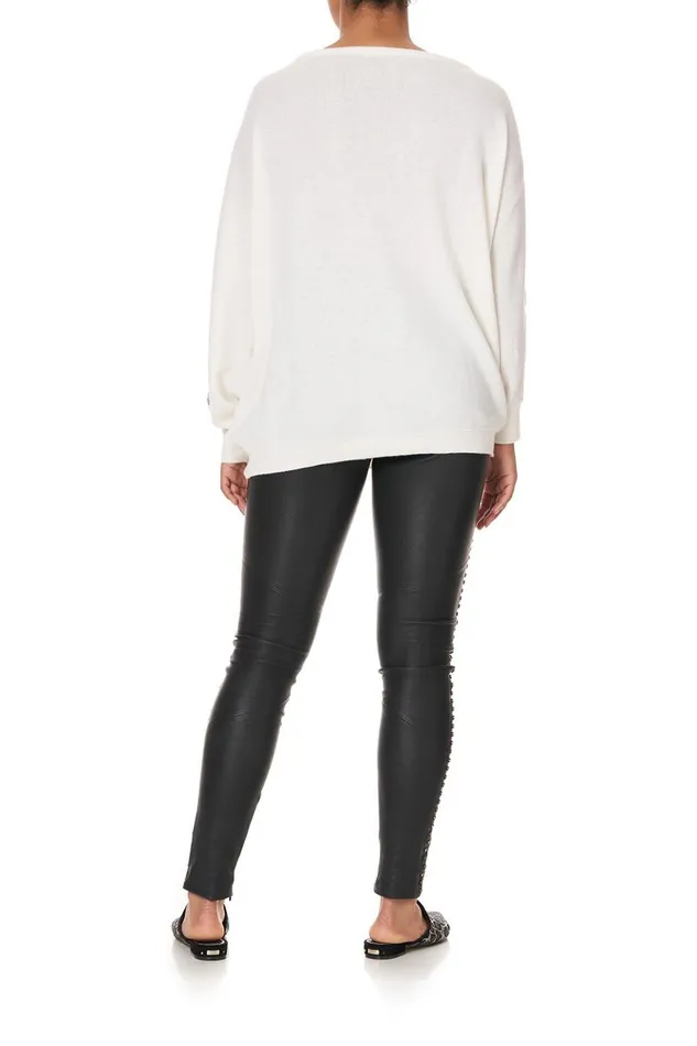 Women Knitwear Camilla One Shoulder Dolman Knit Jumper Gates Of Glory