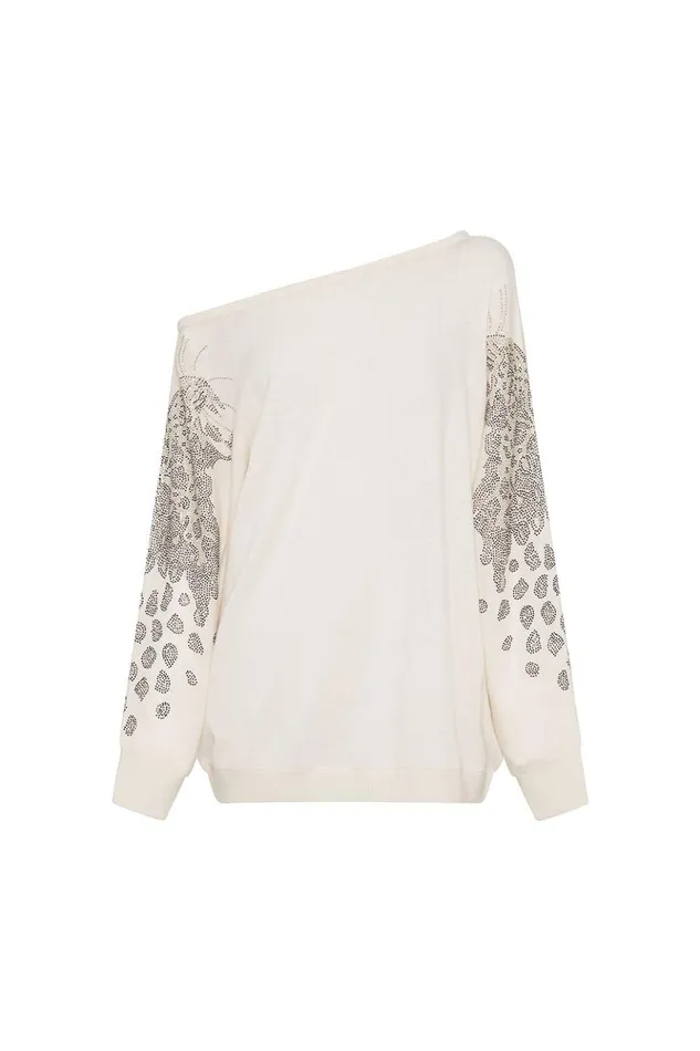 Women Knitwear Camilla One Shoulder Dolman Knit Jumper Gates Of Glory
