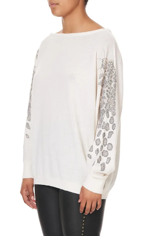 Women Knitwear Camilla One Shoulder Dolman Knit Jumper Gates Of Glory
