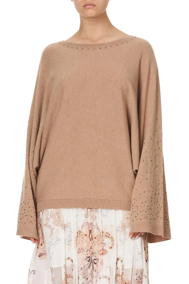 Women Knitwear Camilla Wide Sleeve Jumper Le Palais Du Zahir