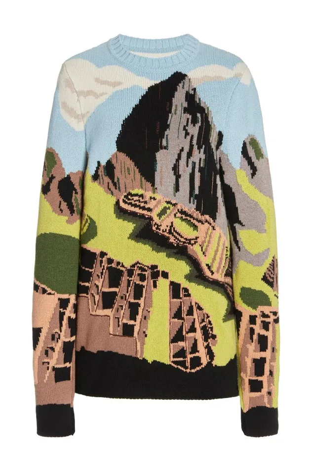 Women Knitwear Gabriela Hearst Ines Knit Sweater In Machu Picchu Cashmere