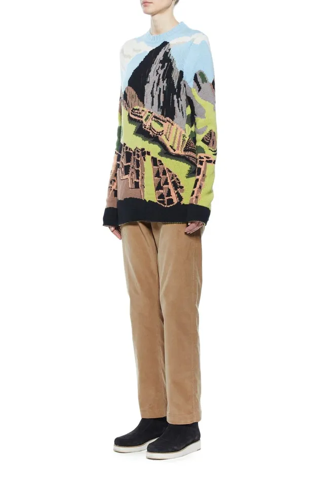 Women Knitwear Gabriela Hearst Ines Knit Sweater In Machu Picchu Cashmere