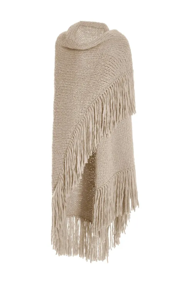 Women Knitwear Gabriela Hearst Lauren Knit Wrap In Oatmeal Welfat Cashmere