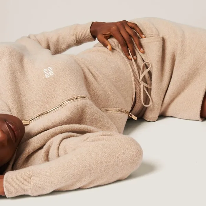 Women Knitwear Miu Miu Wool And Cashmere Skirt Sand Beige Women Knitwear Miu Miu Wool And Cashmere Skirt Sand Beige