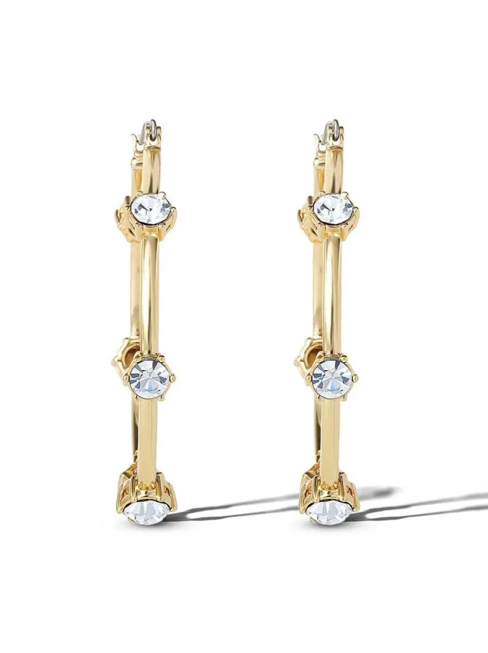 Women Large Hoop Crystal Earrings Jessica Simpson Earrings