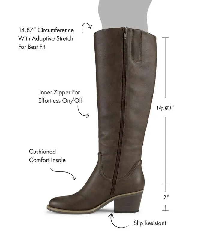 Women Laryssa Riding Boot Dark Brown Baretraps Knee High Boots
