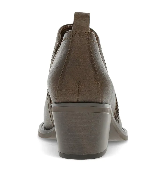 Women Lidian Ankle Bootie Dark Brown Baretraps Booties