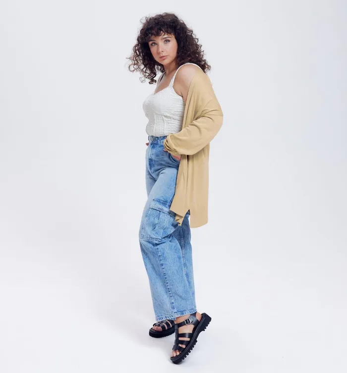 Women Lightweight Knit Cardigan 8211 Ecru Promod Jumpers And Cardigans Women Lightweight Knit Cardigan 8211 Ecru Promod Jumpers And Cardigans