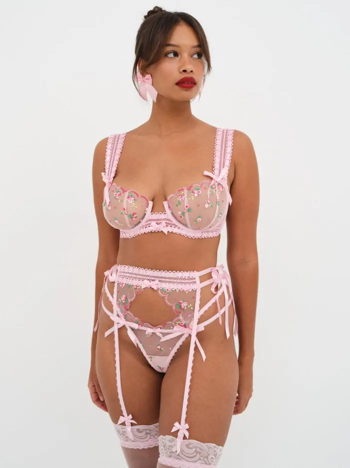 Women Lingerie For Love and Lemons Maisie Garter Belt Pink Women Lingerie For Love and Lemons Maisie Garter Belt Pink