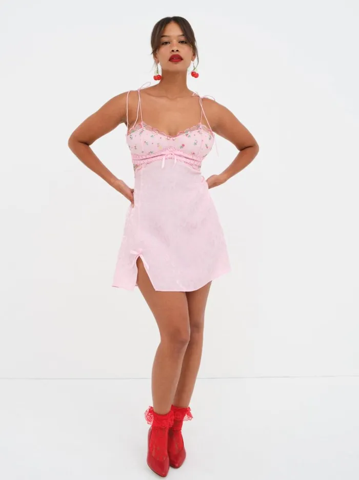 Women Lingerie For Love and Lemons Maisie Slip Dress Pink Women Lingerie For Love and Lemons Maisie Slip Dress Pink