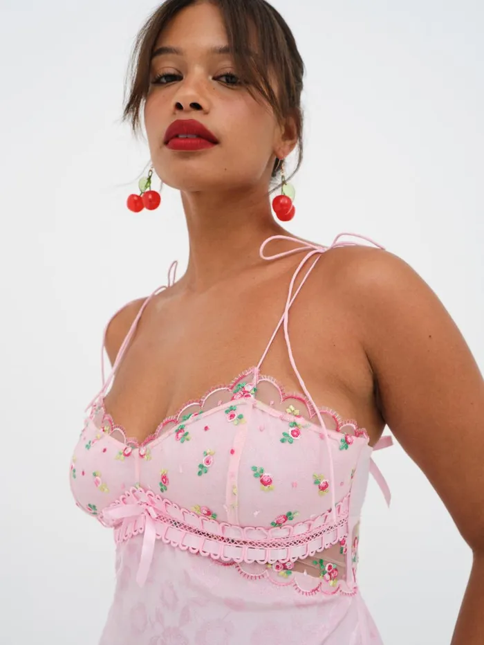 Women Lingerie For Love and Lemons Maisie Slip Dress Pink Women Lingerie For Love and Lemons Maisie Slip Dress Pink