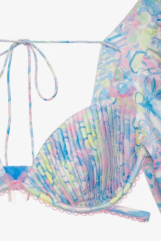 Women Lingerie For Love and Lemons Midsummer Floral Top Blue Women Lingerie For Love and Lemons Midsummer Floral Top Blue