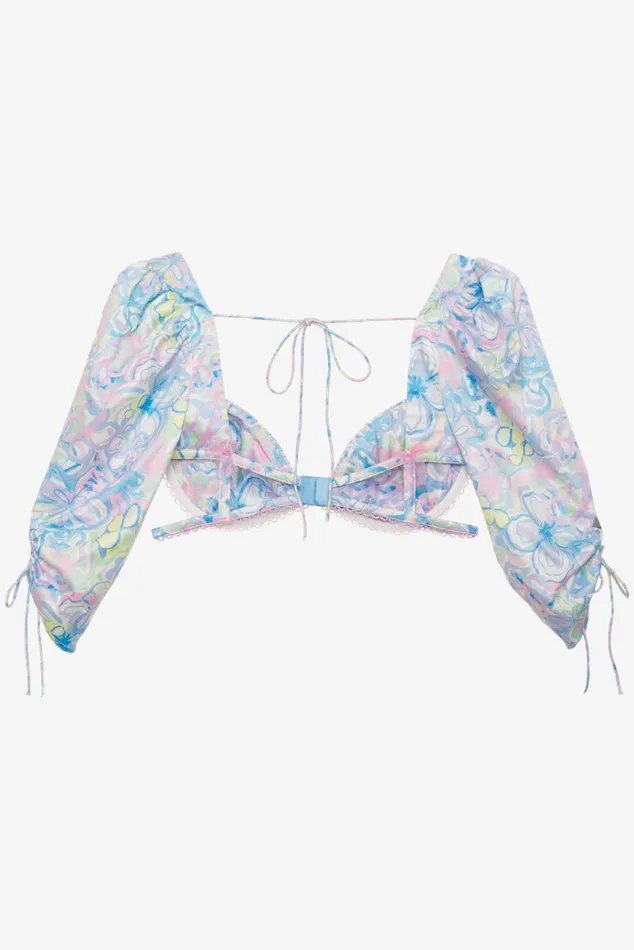 Women Lingerie For Love and Lemons Midsummer Floral Top Blue Women Lingerie For Love and Lemons Midsummer Floral Top Blue