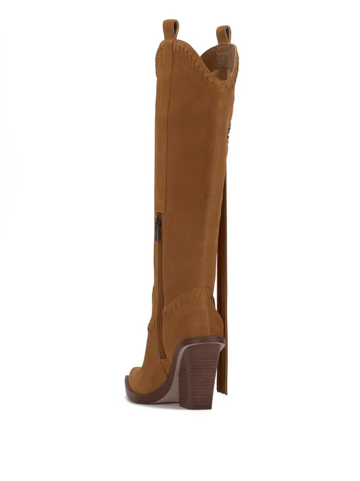 Women Lisabeth Western Tassel Boot In Brown Sugar Jessica Simpson Boots and Booties