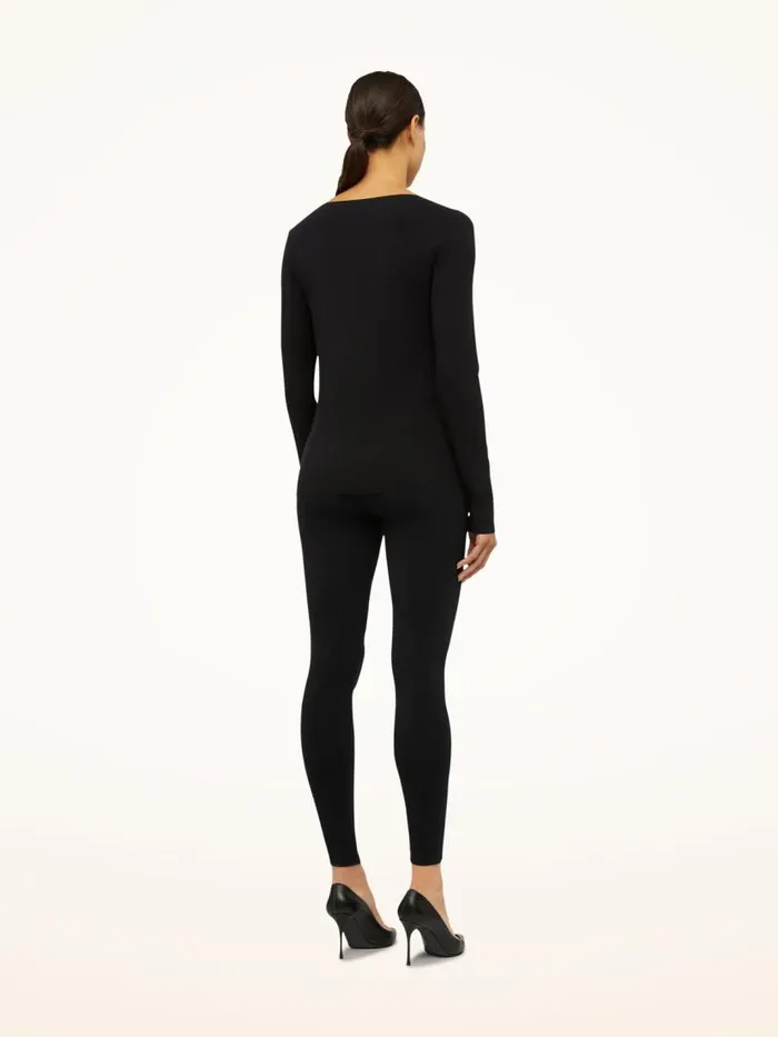 Women Longsleeved Tops Wolford Aurora Pure Pullover Black
